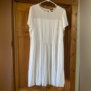 COPY - Torrid white size 2 tiered eyelet dress